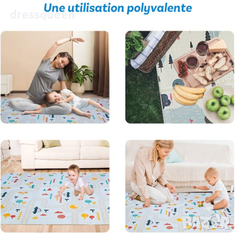 3885 Водоустойчива подложка за игра - сгъваемо шарено килимче, снимка 11 - Други - 44597787