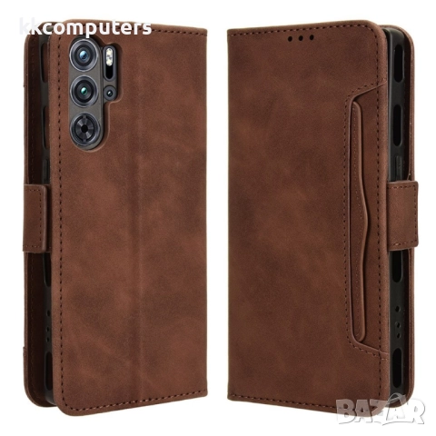 Калъф с протектор за ZTE nubia Red Magic 9 Pro / 9 Pro+ 5G – кожен портфейл калъф със слот за карти,, снимка 3 - Калъфи, кейсове - 52537223