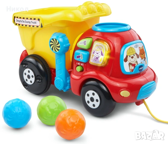 Музикална играчка Vtech - Камион, за дърпане, снимка 3 - Коли, камиони, мотори, писти - 53029814