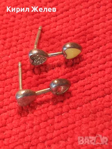 PANDORA СЪРЦЕВИДНИ СРЕБЪРНИ ОБЕЦИ ПАНДОРА СРЕБРО S925 ALE с ЦИРКОНИ и ЕМАЙЛ 48579, снимка 12 - Обеци - 49144419