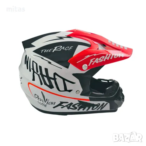 Кросова каска ACEBIKE, Full Face, DOT, Размер: M-L - Вело, Мото, Скутер, снимка 9 - Аксесоари за велосипеди - 49663456