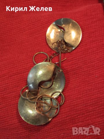 ПОЗЛАТЕНИ ФЕШЪН АРТ КОЛИЕ с ОБЕЦИ от БЛАГОРОДНА НЕРЪЖДАЕМА СТОМАНА 21542, снимка 13 - Бижутерийни комплекти - 37744131