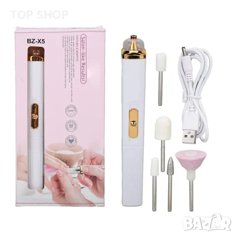 Акумулаторна машинка за маникюр и педикюр с аксесоари BZ-X5 Salon Nails