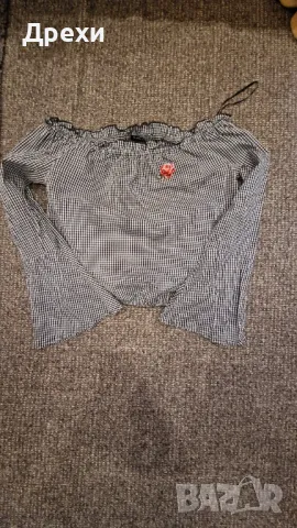 Дамска къса блузка, снимка 4 - Блузи с дълъг ръкав и пуловери - 48977368