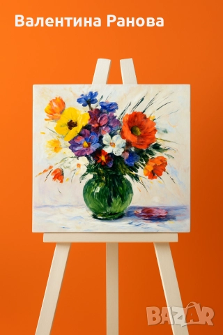 Ръчно рисувана картина с маслени бои 25×25 см