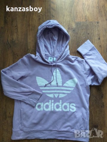 Adidas Originals Trefoil Hoodie Purple Glow - страхотно дамско горнище , снимка 7 - Спортни екипи - 35895854
