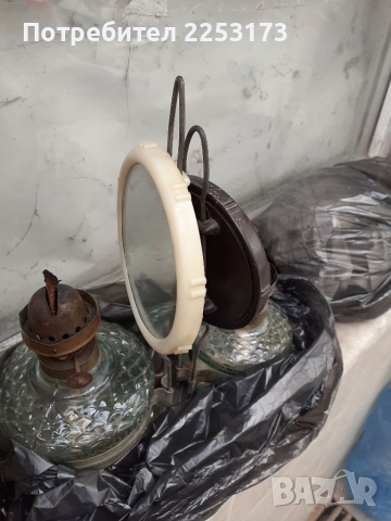 Две газови лампи със стъкла, снимка 2 - Декорация за дома - 36378791