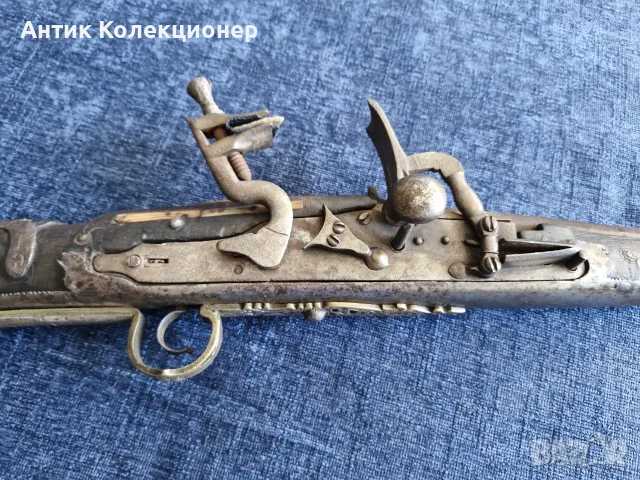 Стара балканска кремъчна пушка Шишане. 18 век., снимка 9 - Антикварни и старинни предмети - 56299886
