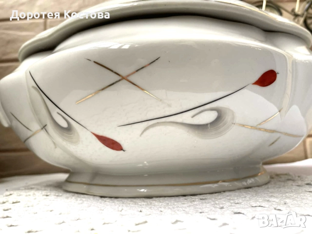 Красив голям и стар български супник на Изида , снимка 3 - Антикварни и старинни предмети - 52694562