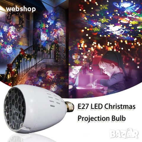 LED Проекторна Лампа XL-725 с Коледни и Хелоуин Мотиви – Празнична Атмосфера, снимка 3 - Лед осветление - 42547383