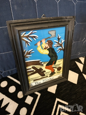 Картина найвизъм върху стъкло, снимка 2 - Картини - 51738044