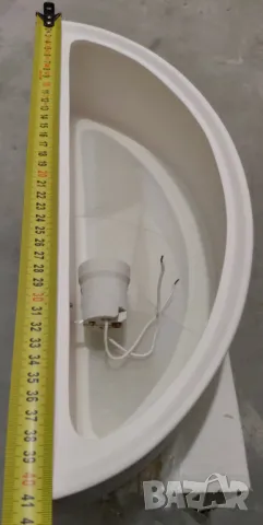 Лампа керамичен стенен плафон Alfa Omega бял (2 бр.), снимка 3 - Лампи за стена - 49931479