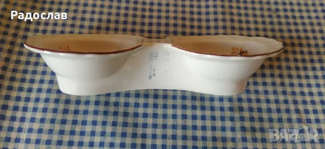 Стара порцеланова солница, снимка 2 - Други - 48860301