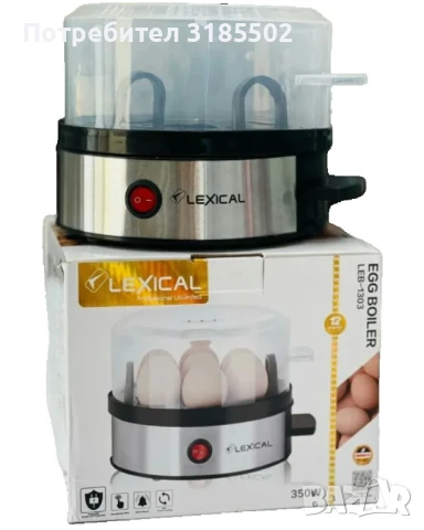 Яйцеварка Lexical LEB-1303, снимка 8 - Други - 51393466
