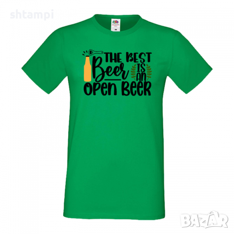 Мъжка тениска The Best Beer Is An Open Beer,Бира,Бирфест,Beerfest,Подарък,Изненада,Рожден Ден, снимка 5 - Тениски - 36387608