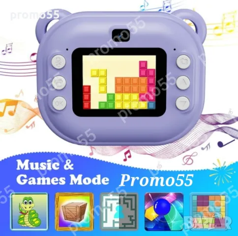 Детски Фотоапарат камера с незабавен печат и функции „Направи си сам“, снимка 5 - Други - 48035617