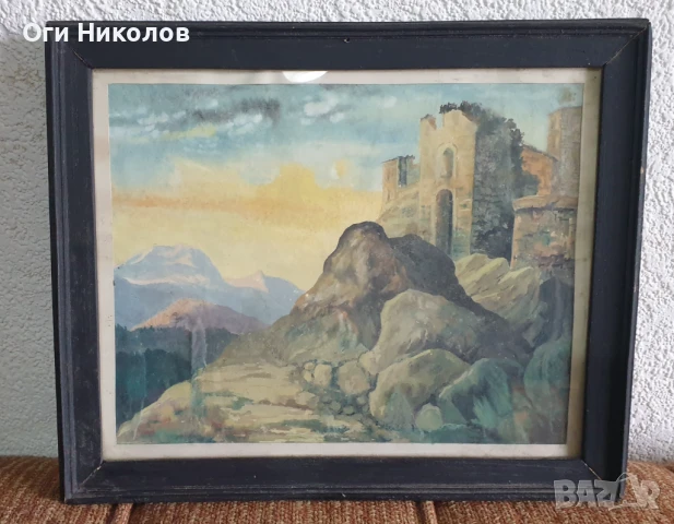 Авторска картина "Италия" на Георги Цигуларов- русенски художник, снимка 2 - Антикварни и старинни предмети - 50831573