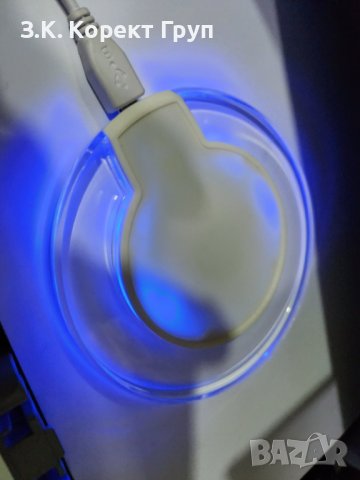 Кръгла подложка за безжично зареждане 5W UVE CHARGING, снимка 2 - Резервни части за телефони - 42318778