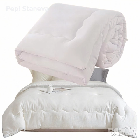 Целогодишен олекотен юрган 200x220 см – Топлина и комфорт за зимата, снимка 3 - Спално бельо - 52856562