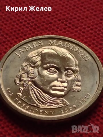 Възпоменателна монета 1 долар JAMES MADISON 4 президент на САЩ (1809-1817) за КОЛЕКЦИЯ 37754, снимка 8 - Нумизматика и бонистика - 40765102