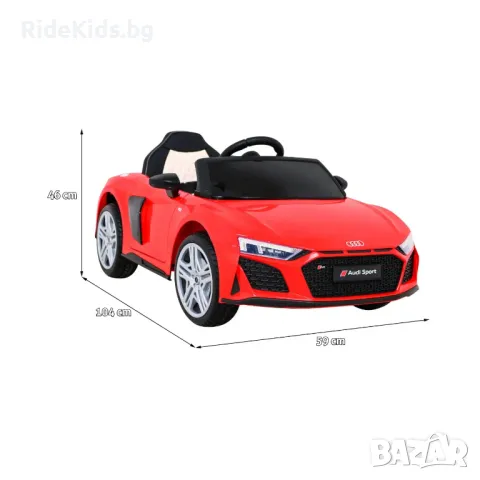 Audi R8 LIFT 12V – Детска акумулаторна кола, Червена, EVA гуми, снимка 4 - Детски велосипеди, триколки и коли - 50421317