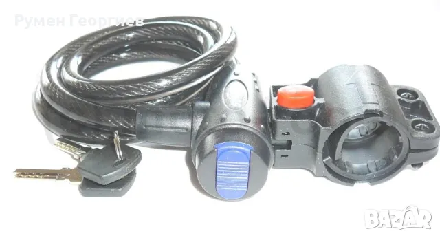 Заключващо устройство (катинар) спирала 10×1140 mm, снимка 2 - Аксесоари за велосипеди - 49201475