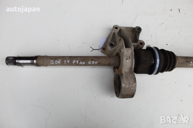 Дълга полуоска Пежо 206 1.4 75кс 2врати 03г Peugeot 206 1.4 75hp 2003, снимка 2 - Части - 44824674
