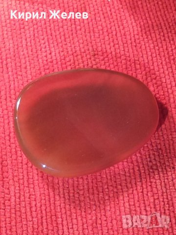 ОГРОМЕН ЮВЕЛИРНО МАЙСТОРСКИ ПОЛИРАН и ШЛИФОВАН НАТУРАЛЕН СКЪПОЦЕНЕН КАМЪК КАРНЕОЛ 3759, снимка 17 - Други - 30550449