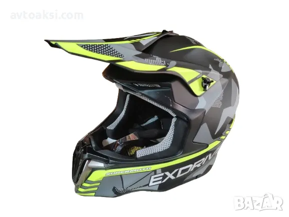 Каска EXDRIVE Мотор Крос/АТВ/Бъги/Вело-72012, снимка 9 - Аксесоари и консумативи - 48366962