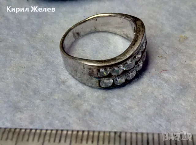 СТИЛЕН СКЪПОЦЕНЕН СРЕБЪРЕН ПРЪСТЕН СРЕБРО 925 с РАЗКОШНИ ЮВЕЛИРНО ФАСЕТИРАНИ БЛЕСТЯЩИ ЦИРКОНИ 47584, снимка 4 - Пръстени - 49981844