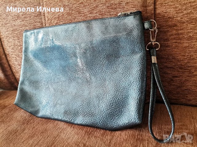 Дамска синя малка чанта, снимка 3 - Чанти - 40794880