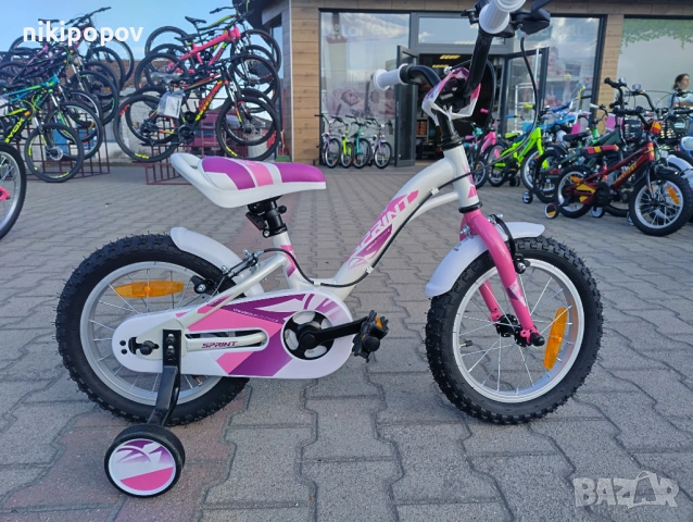 SPRINT Велосипед 14" ALICE бял, снимка 3 - Велосипеди - 53759084