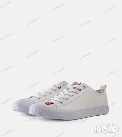 Бели мъжки кецове Big Star JJ174013, снимка 3 - Кецове - 49426893