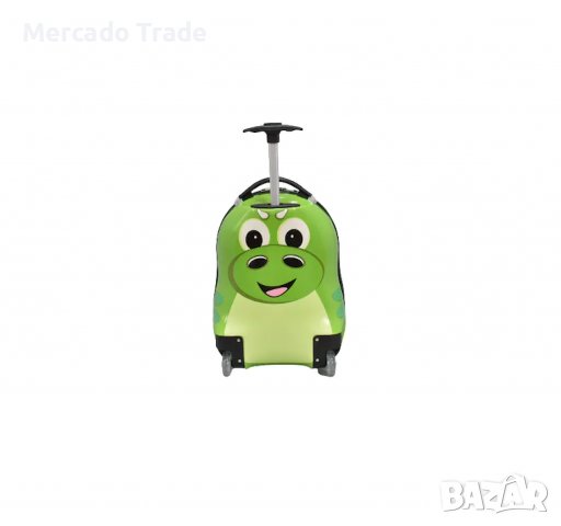Комплект Mercado Trade, Куфар и раница, За деца, Зелен, снимка 4 - Кенгура и ранички - 40177706
