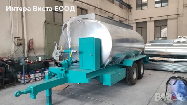 Цистерна за вода 8 тона с помпа, снимка 3 - Селскостопанска техника - 50959589
