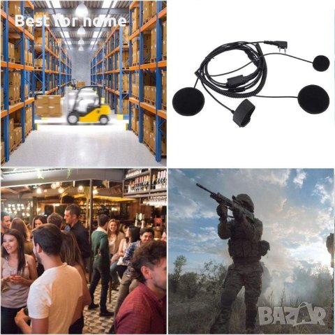 Слушалки и микрофон за мотоциклетна каска с К конектор, снимка 7 - Аксесоари и консумативи - 41630878