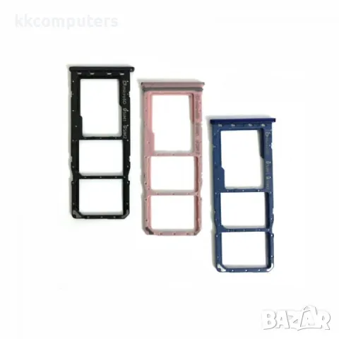 SIM / MicroSD държач /Черен/ за Samsung A20 / A205 Баркод : 114420