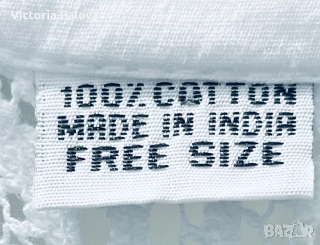 Бяла рокля индийска памучна дантела, снимка 4 - Рокли - 51025852