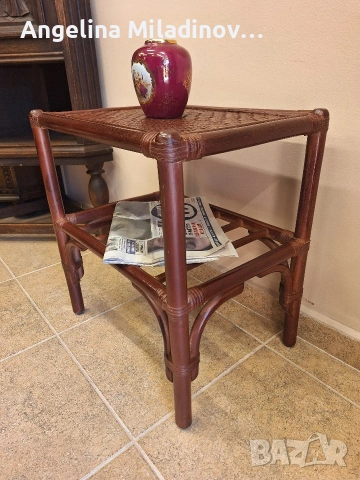 Етажерки и масичка от ратан, снимка 12 - Етажерки - 53825511