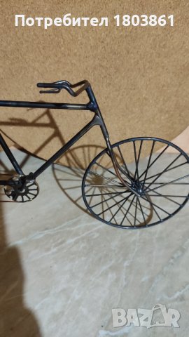 Метален велосипед Тандем за декорация, снимка 5 - Други ценни предмети - 44343309