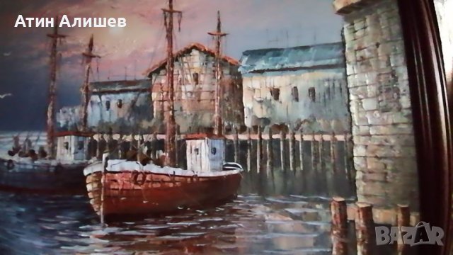 Авторска маслена картина на платно , снимка 4 - Картини - 41697649