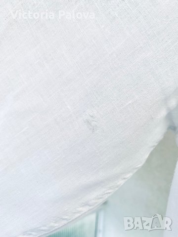 Бяла ленена риза DRYKORN FOR BEAUTIFUL PEOPLE , снимка 7 - Ризи - 41801172