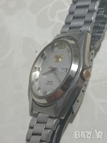 Часовник Seiko 5 Crystal water proof , снимка 6 - Мъжки - 42669758