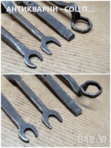 Комплект Стари Ковани Каруцарски Ключове / 4 Броя. Стар Кован Каруцарски Ключ. , снимка 5 - Антикварни и старинни предмети - 44419973