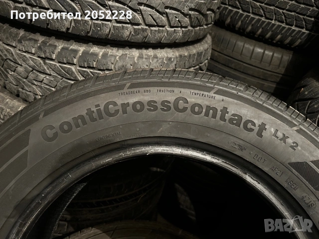 225/65/17 CONTINENTAL , снимка 4 - Гуми и джанти - 53304918