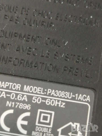 Оригинално зарядно за лаптоп TOSHIBA 15V, 5A, снимка 4 - Части за лаптопи - 52005948