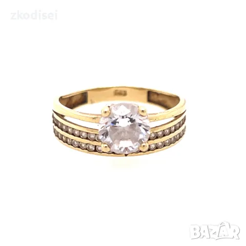 Златен дамски пръстен 3,30гр. 14кр.проба:585 размер:58 модел:29155-5