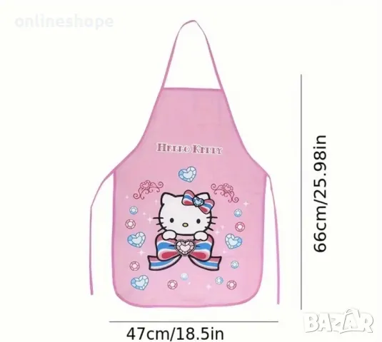 Hello Kitty Престилка с ръкави , сладък дизайн за кухня и рисуване, снимка 6 - Аксесоари за кухня - 49500630