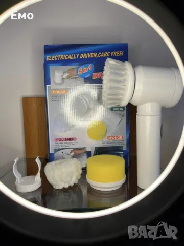 Автоматична четка за почистване - 5 приставки, снимка 11 - Мопове, кофи, четки и метли - 48422565