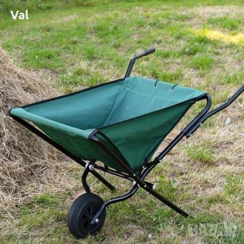 Сгъваема градинска количка с голям капацитет – лека, здрава и компактна за съхранение, снимка 3 - Градински инструменти - 53038857
